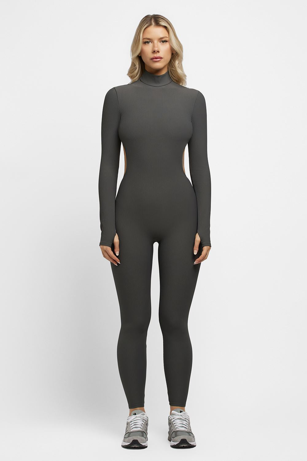Buy JOYMODE Plus Size Yoga Jumpsuit for Women Blackless Workout Bodysuit  Slim Fit Gym Romper Playsuit Online at desertcartINDIA