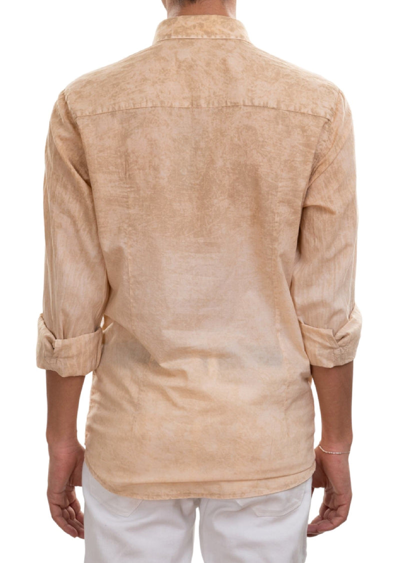 Beige Lace Degraded Shirt