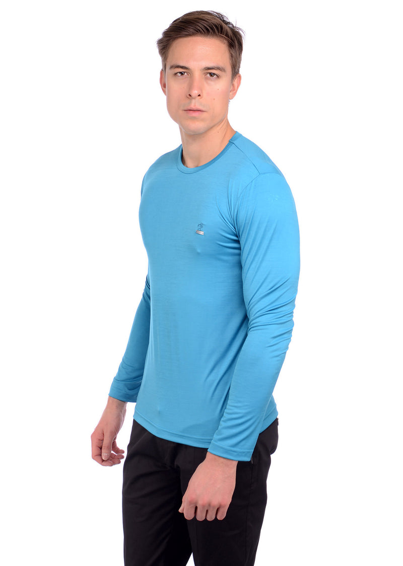 Blue Soft Techno Long Sleeve Tee