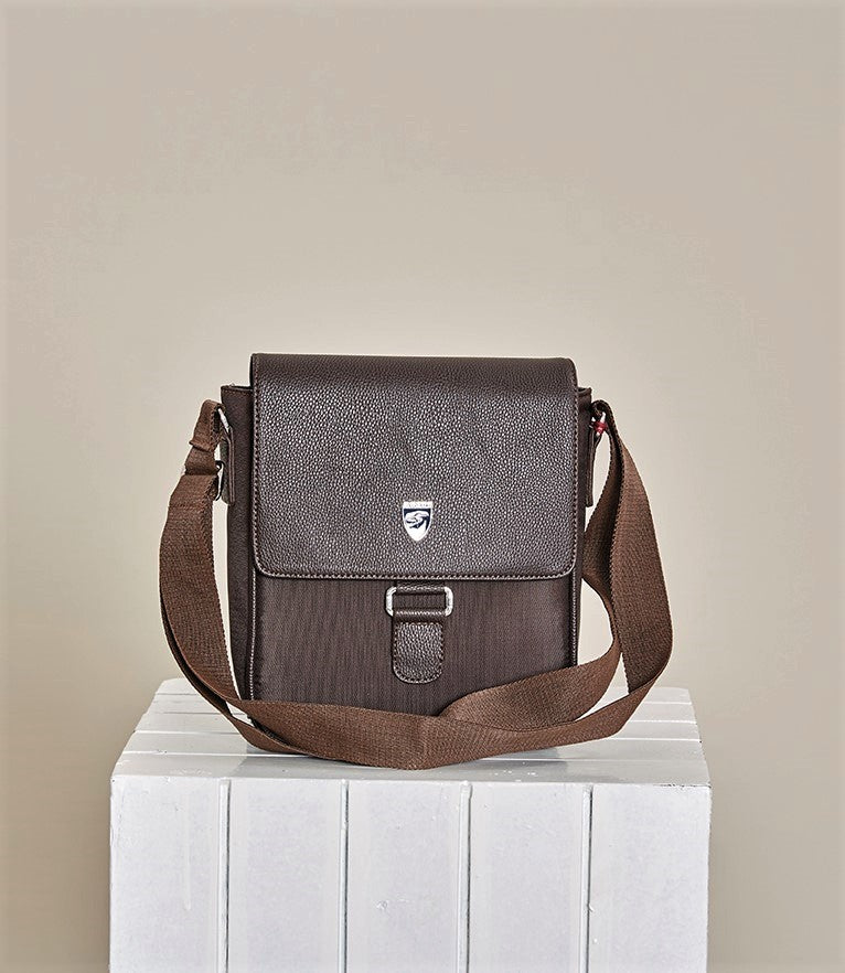 Brown "Spiga" Crossbody Bag