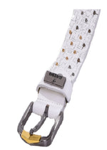 White Gold Rounded Studded Belt