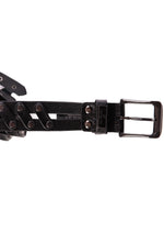 Black Connector Studded Belt