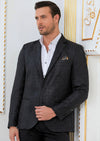 Black Meander Emboss Blazer