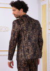 Brown Bronze Metallic 2-Pieces Suit