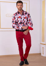 Red "Day Dream" Print Shirt