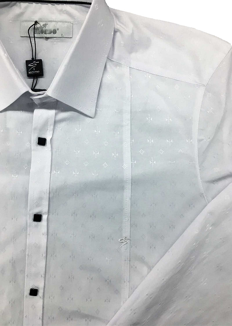 White "Snap Closure" Shirt