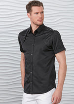 Black Harness Buckle Shirt