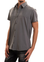 Gray Luxe Performance Active Shirt