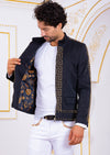 Black Gold "Meander" Studded Jacket