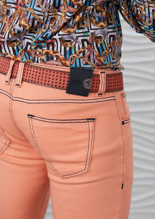 Orange Luxe Slim Fit Jeans