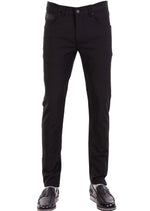 Black Zigzag Jacquard Tech Pants