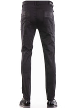 Black Meander Zipper Tech Pants