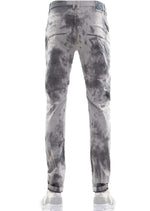 Gray Tie Dye Stretchy Pants