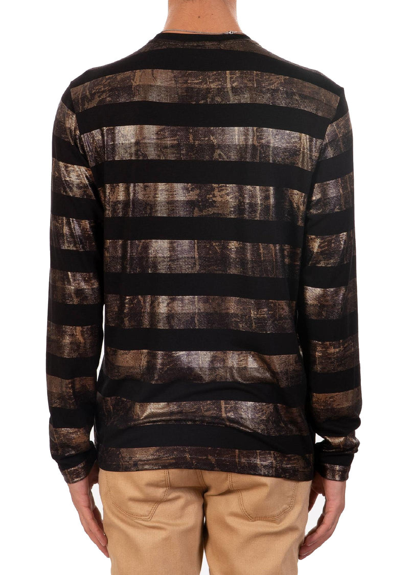 Black Gold "Ash" Print  Sweater