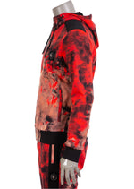 Red Tie-dye 2-pieces Tracksuit