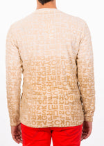 Beige Luxe "Letters" Knit Sweater