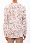 Beige Gold "Words" Sweater