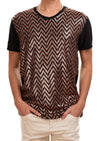 Black Bronze Zigzag Tech Tee