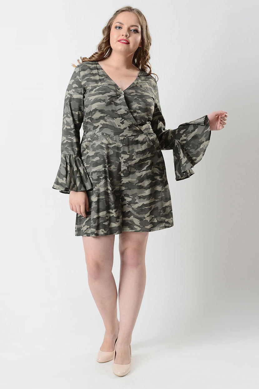 Civil Camouflage Romper – CurveGirl