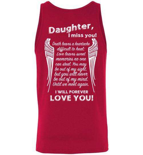 Daughter I Miss You Unisex Tank - Guardian Angel Collection