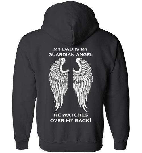 my dad is my guardian angel hoodie