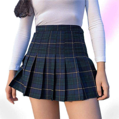 Kawaii Girl Pleated Skirt | Goth Skirt - Gothic Babe Co