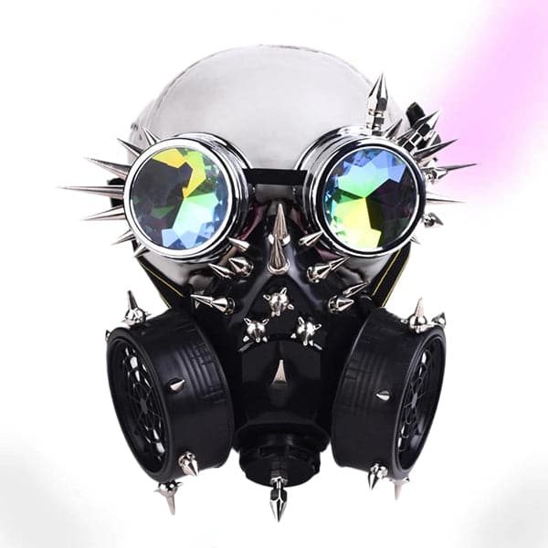 Fully-Studded Gas Mask & Goggles - Gothic Co