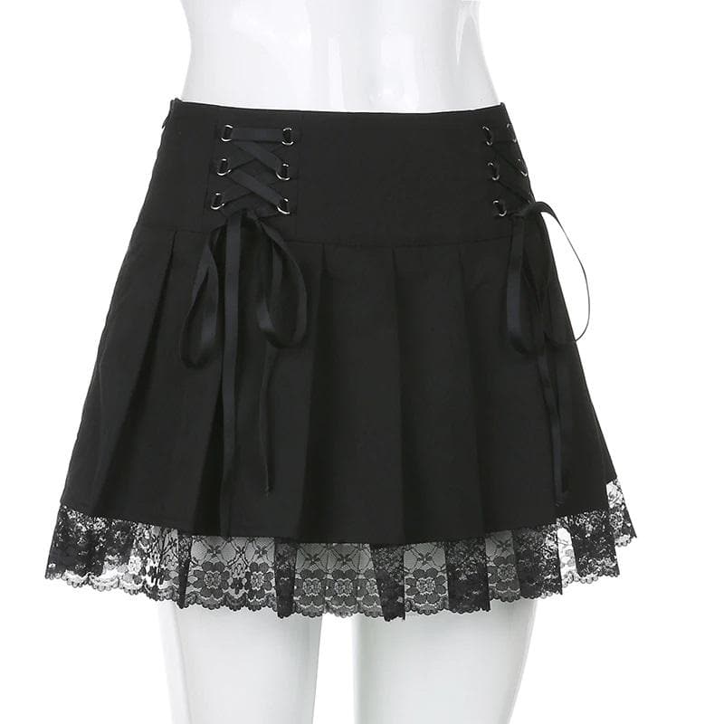 Sweet Gothic Academia Skirt | Goth Skirt - Gothic Babe Co