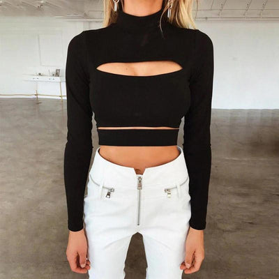 Autumn Cleavage Crop top | Aesthetic Crop Tops - Gothic Babe Co