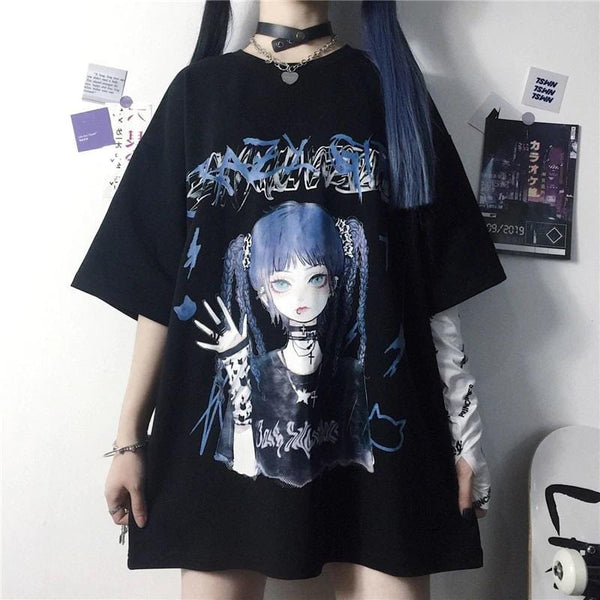 Spirit Harajuku Goth Shirt - Gothic Babe Co