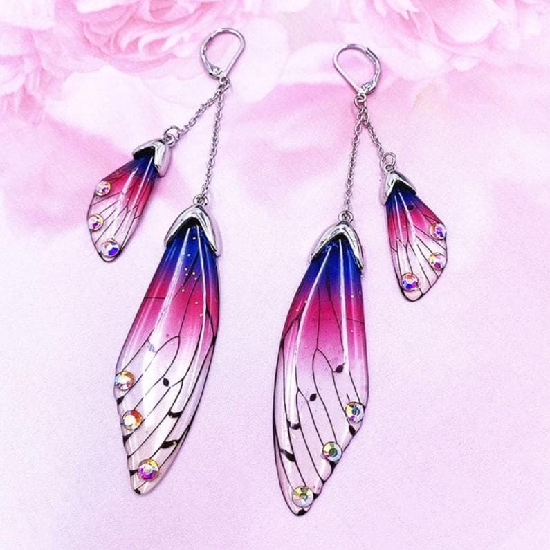 Enchanted Fairy Wing Earrings | Unique Earrings - Gothic Babe Co