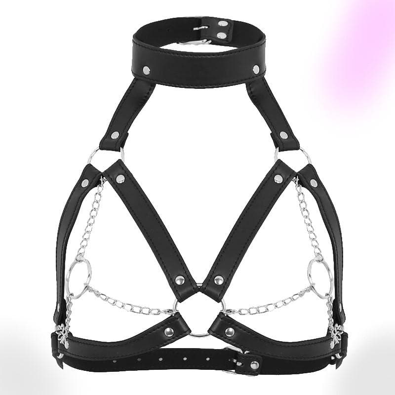 Punk Gothic Chained Harness - Gothic Babe Co
