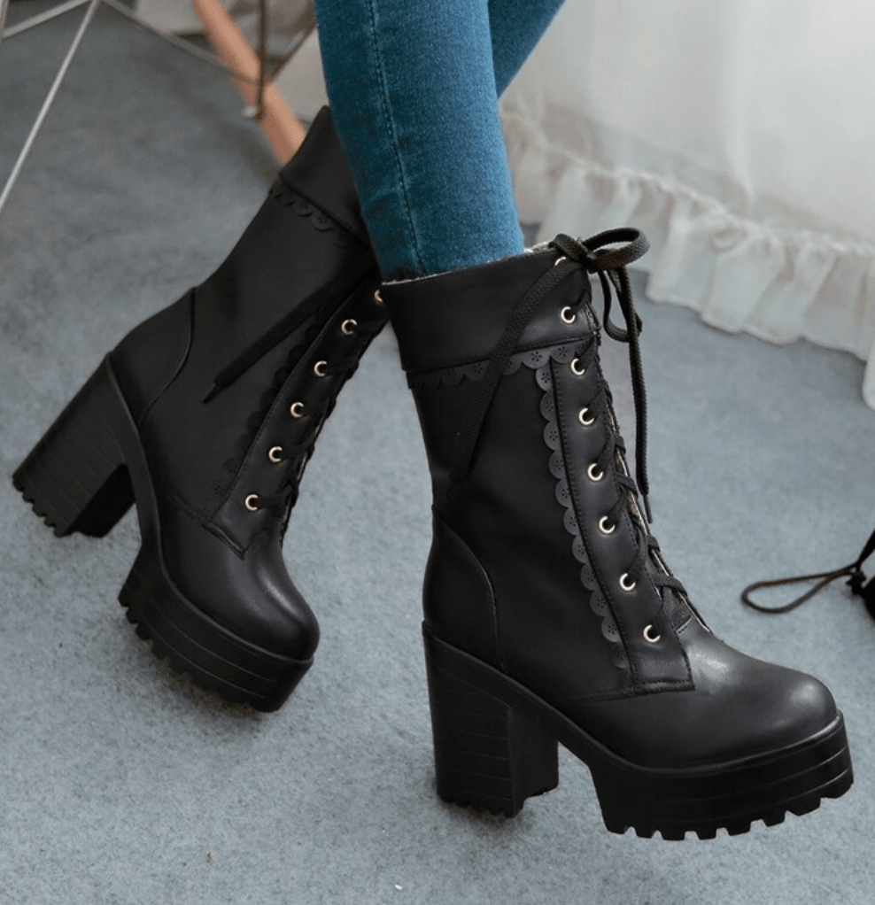 Lolita High-Heel Boots – Gothic Babe Co