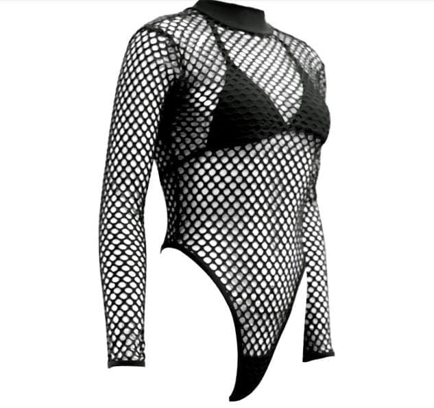 Dominatrix Fishnet Swimwear | Girls Swimwear | Gothic Babe - Gothic Babe Co