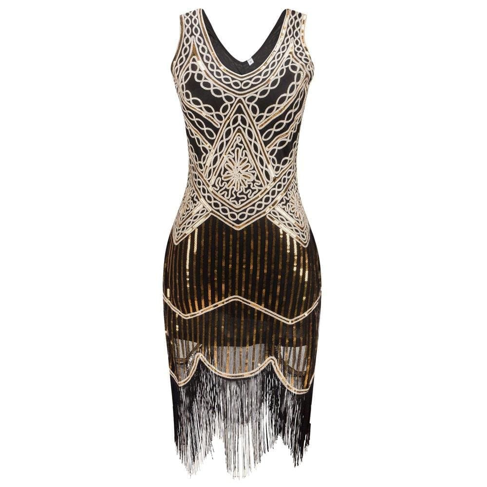 The Vintage Fringe Flapper Dress - Gothic Babe Co