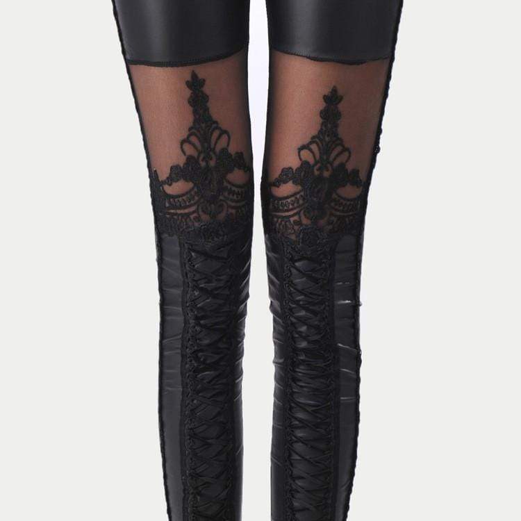 Gothic Victorian Lace Leggings – Gothic Babe Co
