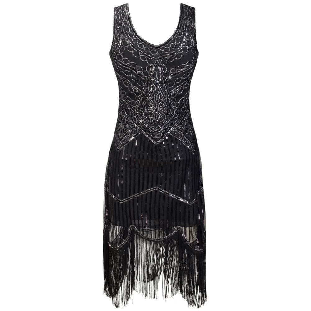 The Vintage Fringe Flapper Dress - Gothic Babe Co