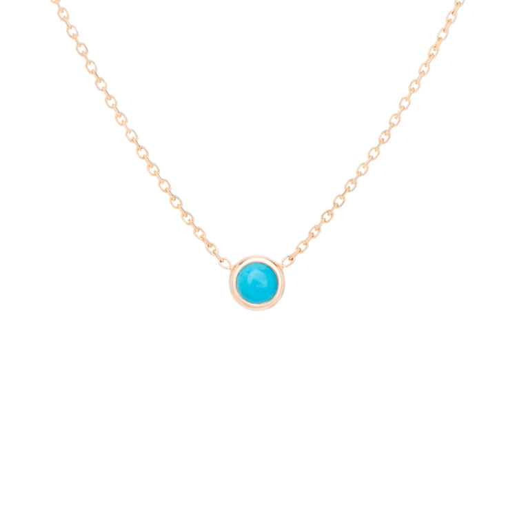 turquoise birthstone necklace