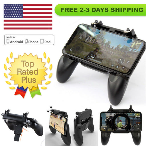 w10 mobile phone game controller gamepad joystick fire trigger for pubg fortnite - fortnite on phone with controller