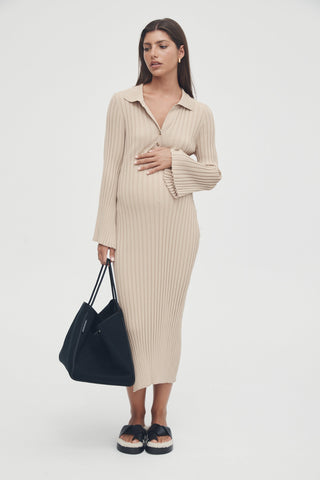 Luxe Long Sleeve Polo Dress