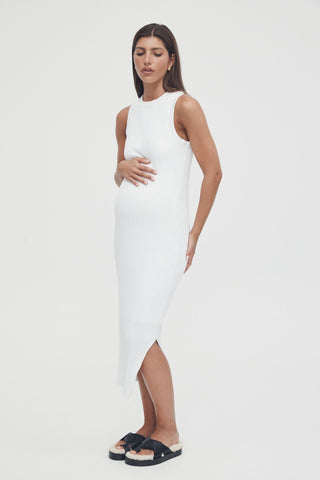 Luxe Shift Dress in White