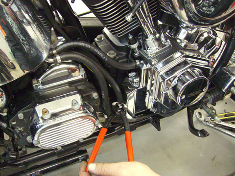 Changement de moteur revtech harley-davidson