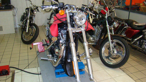 montar tijas anchas sportster