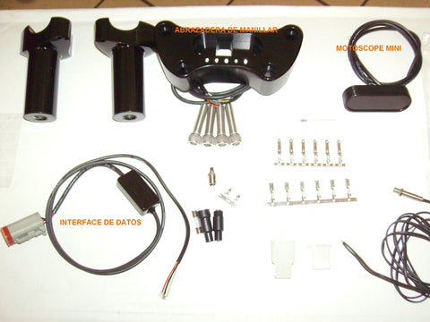 installation kit motoscope mini harley-davidson sportster