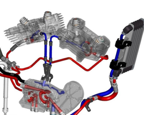 harley-davidson xr1200 oliepomp circuit