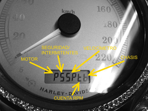 harley-davidson engine fault codes menu