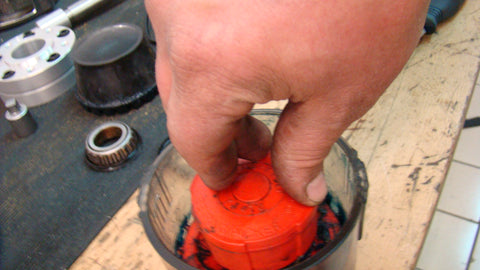 Manual greasing wheel bearings