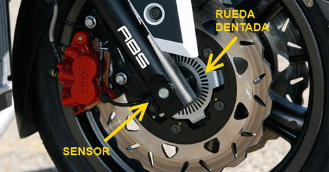 como funcionan los frenos ABS curso mecanica motocicletas online