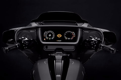 Say hello to a new 12.3-inch touchscreen on both CVOs, powered by the new Skyline OS. The four ride modes (a CVO first) can also be accessed from this screen