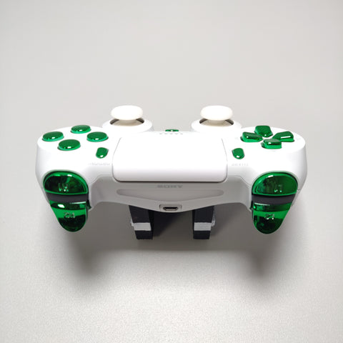 green white ps4 controller